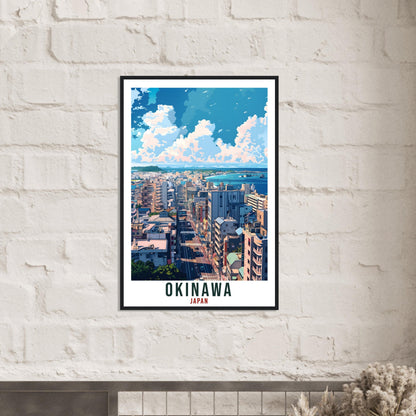Okinawa Travel Poster Japan Home Decoration Wall Art Gift Wall Hanging Art Lover Japanese Artwork Japan Okinawa Travel Print Cityscape Print