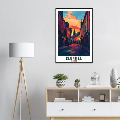 Clonmel Travel Print Ireland Home Decor Clonmel Wall Art Gift Wall Hanging Art Lover Clonmel Irish Artwork Travel Poster Ireland Travel Art