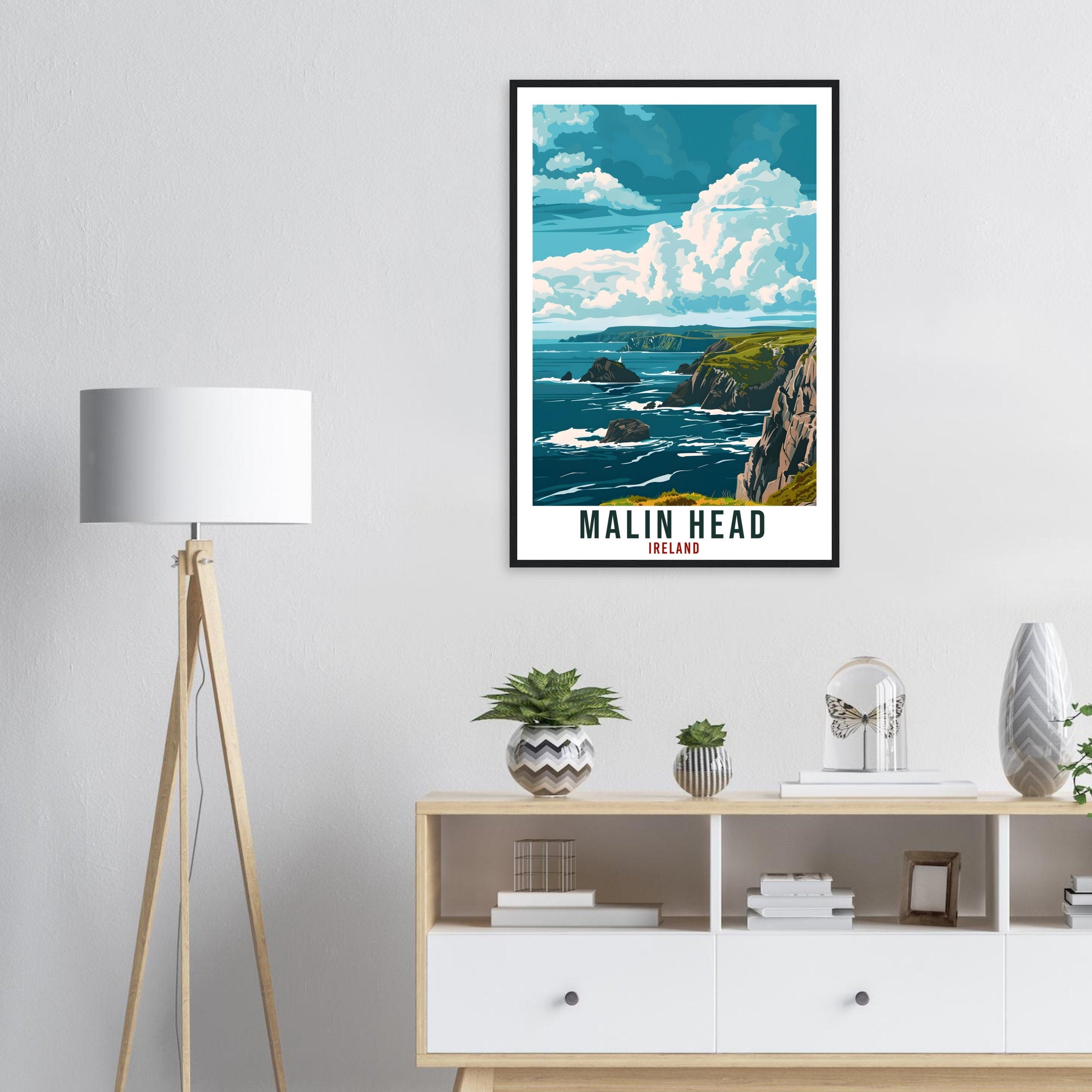 Malin Head Travel Print Ireland Wall Art Wall Hanging Home Living Décor Malin Head Gift Art Lovers Gift Irish Artwork Irish Travel Poster