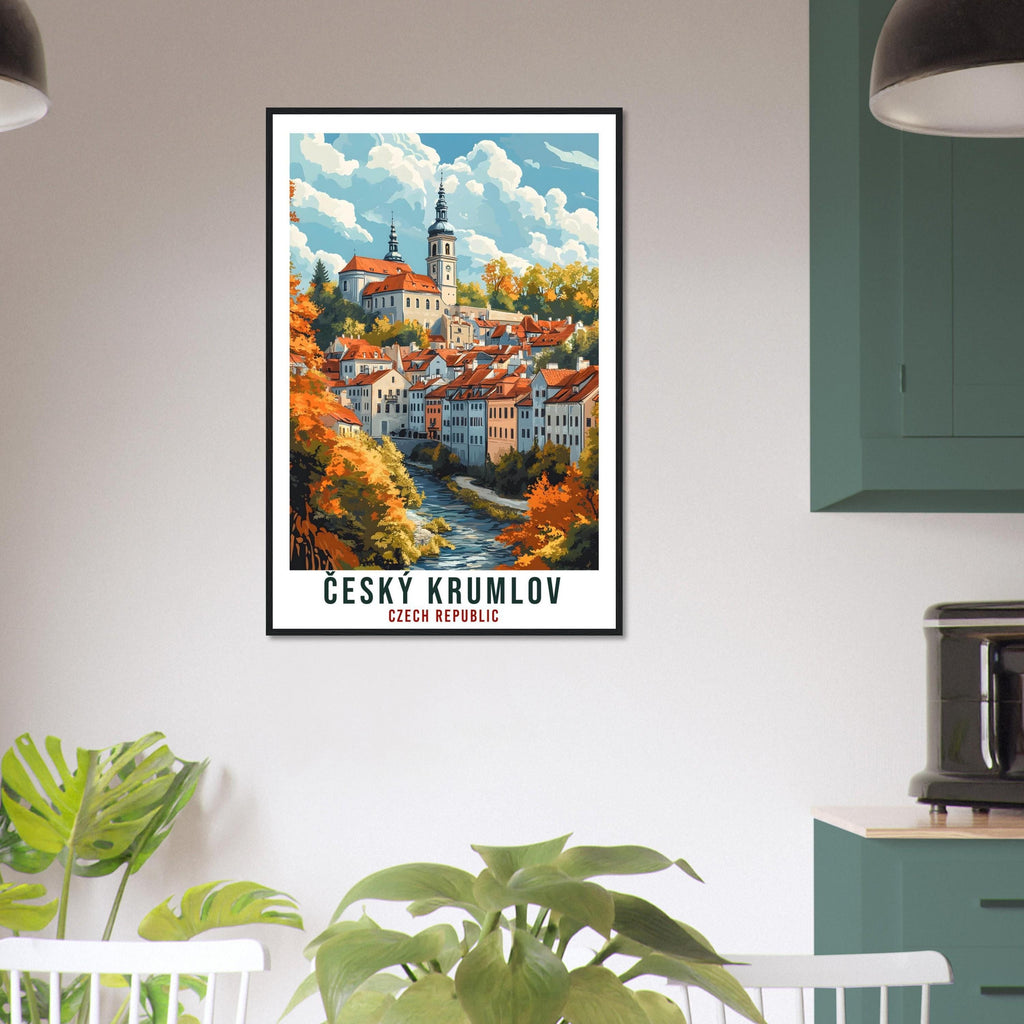 Český Krumlov Travel Print Czech Republic Home Decor Wall Art Gift Wall Hanging Art Lover Český Krumlov Czechia Artwork Travel Poster Travel