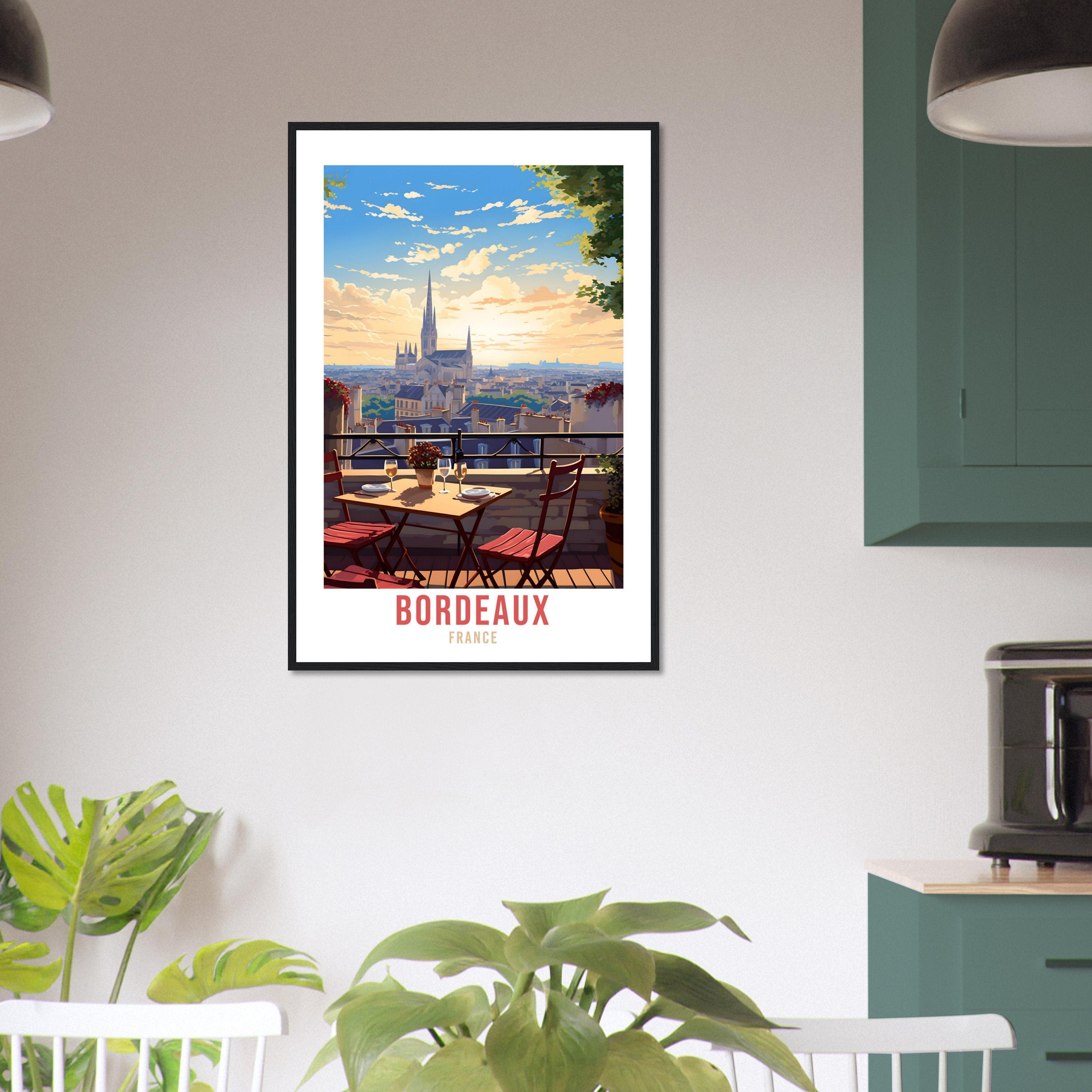 Bordeaux France Travel Print Wall Art Bordeaux Wall Hanging Home Décor France Gift Art Lovers Vineyard Art Lover Gift Bordeaux France Print