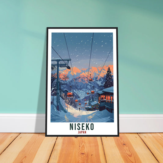 Niseko Travel Print Japan Home Decoration Wall Art Gift Wall Hanging Art Lover Japanese Artwork Japan Niseko Travel Poster Ski Resort Print