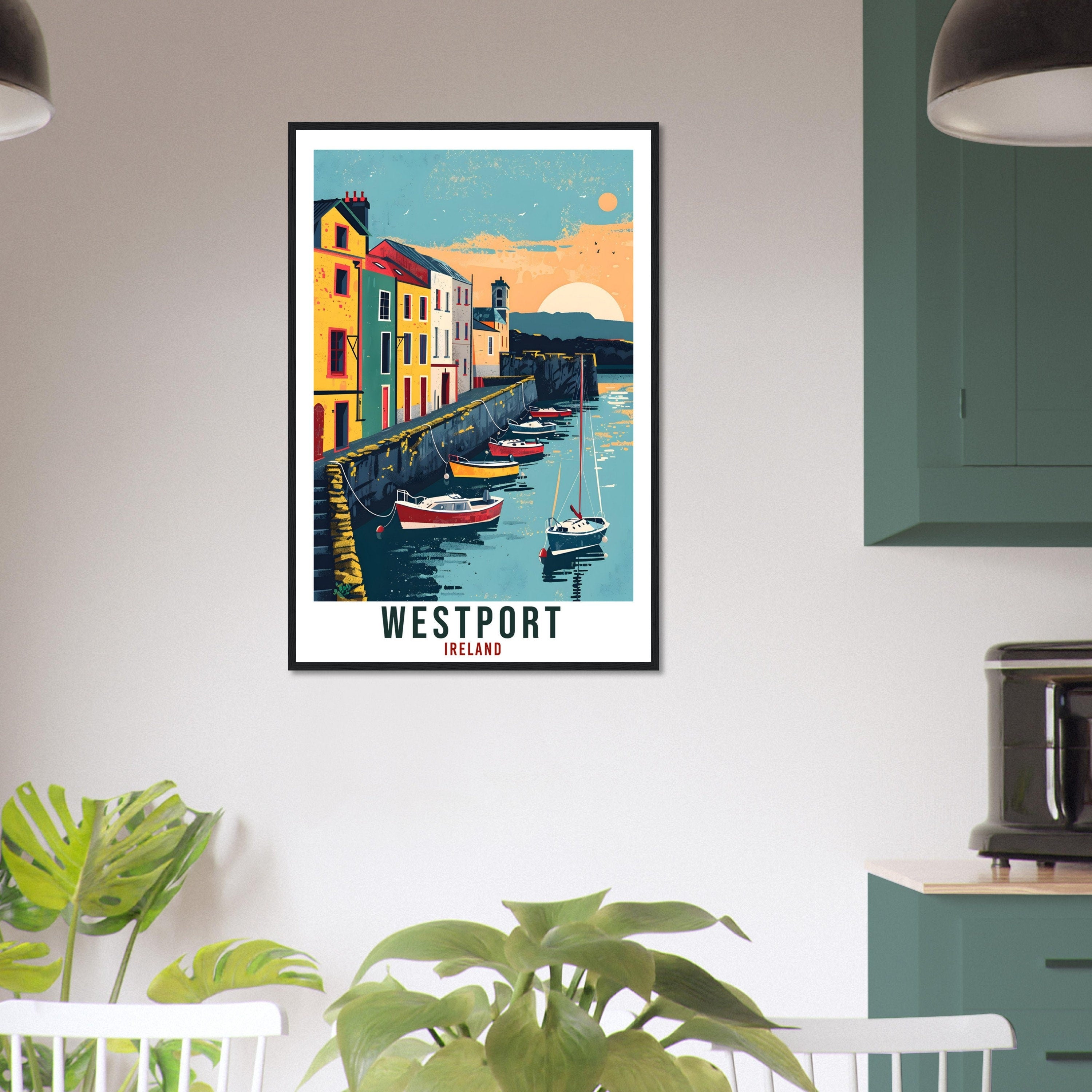 Westport Travel Print Ireland Wall Art Wall Hanging Home Living Décor Westport Gift Art Lovers Gift Irish Artwork Gift Ireland Travel Poster