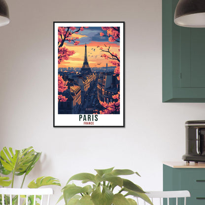 Paris Travel Print Eiffel Tower France Home Decor Paris Wall Art Gift Wall Hanging Art Lover Paris France Artwork Travel Poster Travel Art