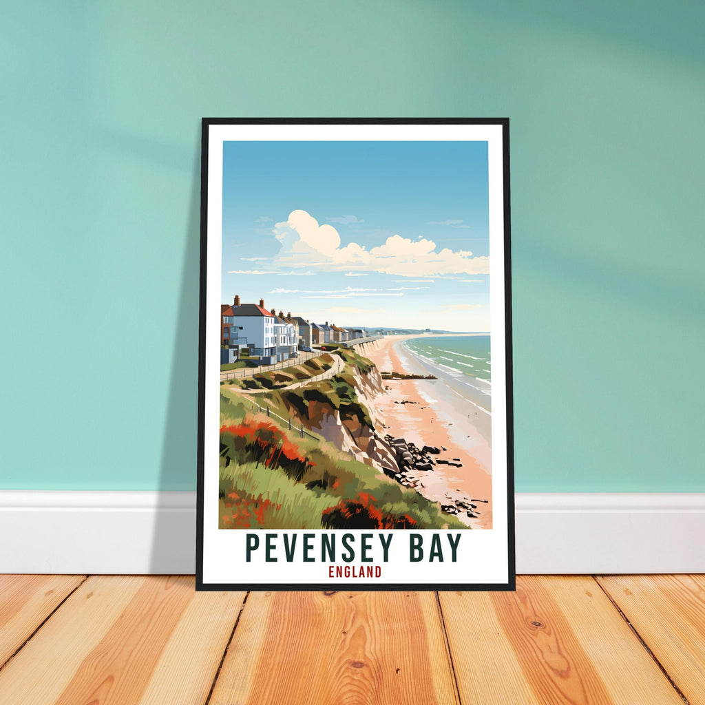 Pevensey Bay Travel Print Wall Art Wall Hanging Home Living Décor Pevensey Bay Gift Art Lovers UK Artwork Gift Print England Travel Poster