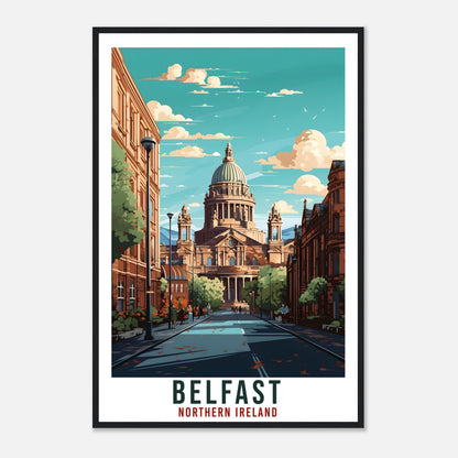 Belfast Travel Print Northern Ireland Home Decoration Belfast City Wall Art Gift Wall Hanging Art Lover Irish Artwork Ireland Travel Poster