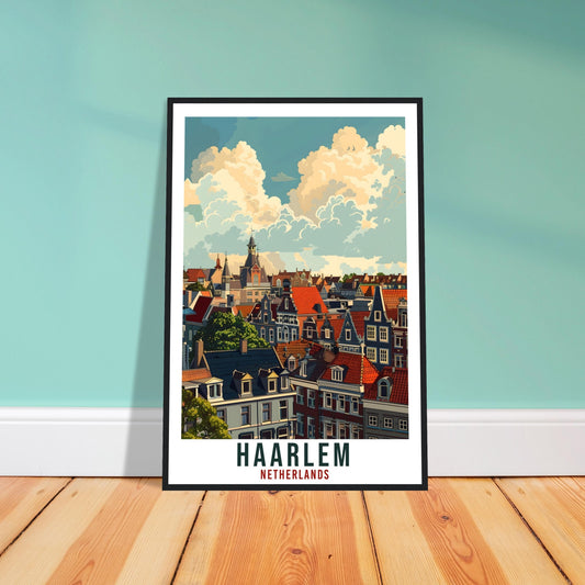 Haarlem Travel Print Holland Wall Art Wall Hanging Home Décor Haarlem Gift Art Lovers Gift Dutch Artwork Gift The Netherlands Travel Poster