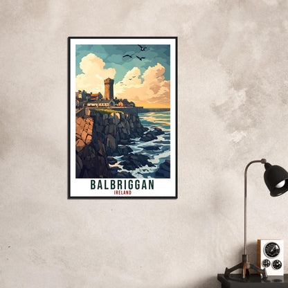 Balbriggan Travel Print Ireland Home Decor Dublin Wall Art Wall Hanging Art Lover Irish Artwork Travel Poster Balbriggan Ireland Travel Art