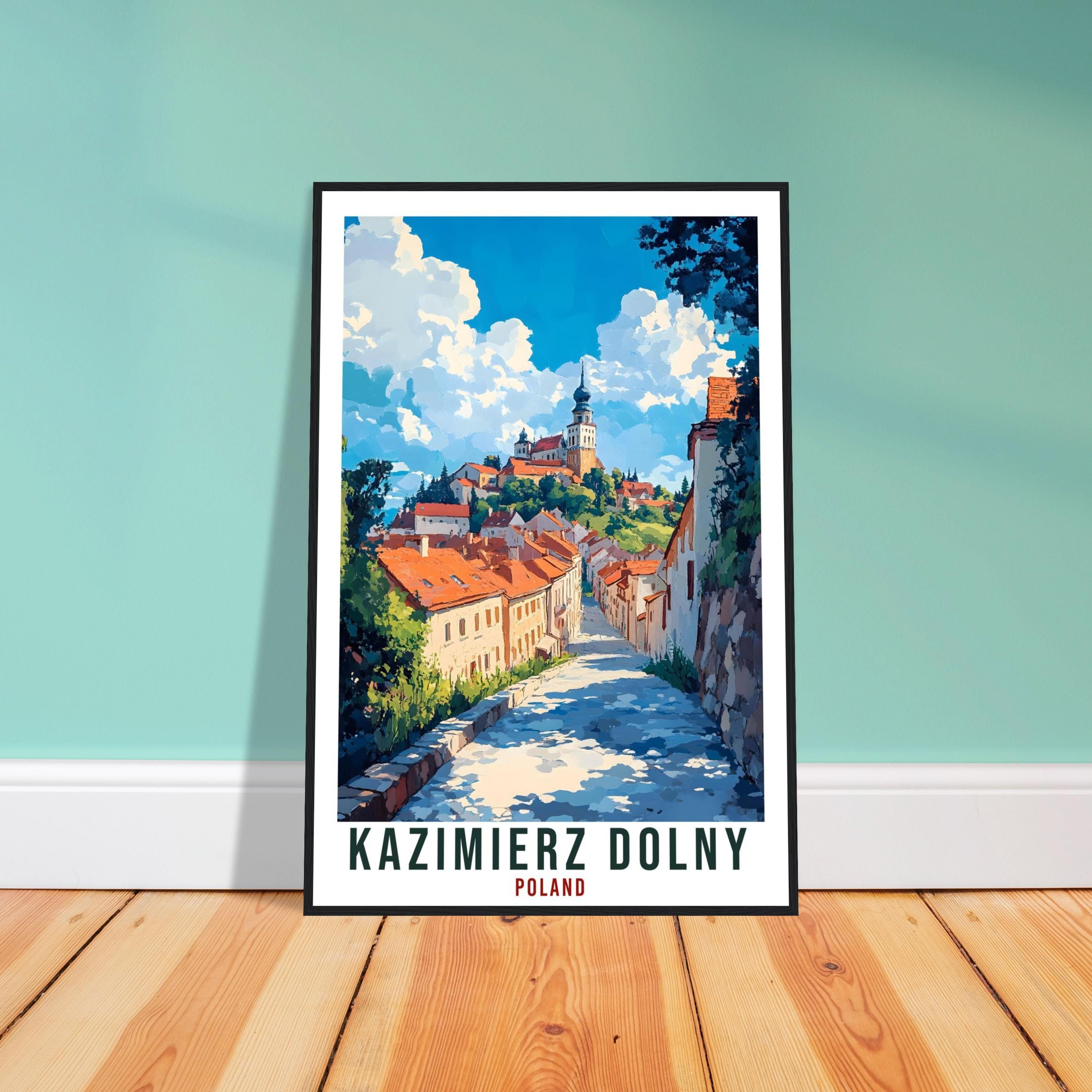 Kazimierz Dolny Travel Print Poland Home Decor Wall Art Gift Wall Hanging Art Lover Kazimierz Dolny Polish Artwork Travel Poster Poland Art
