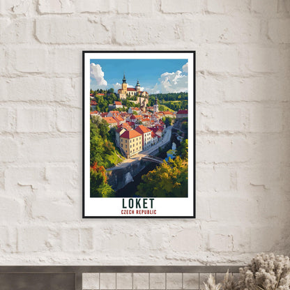 Loket Travel Print Czechia Home Decor Loket Wall Art Gift Wall Hanging Art Lover Loket Czech Republic Artwork Travel Poster Travel Artwork