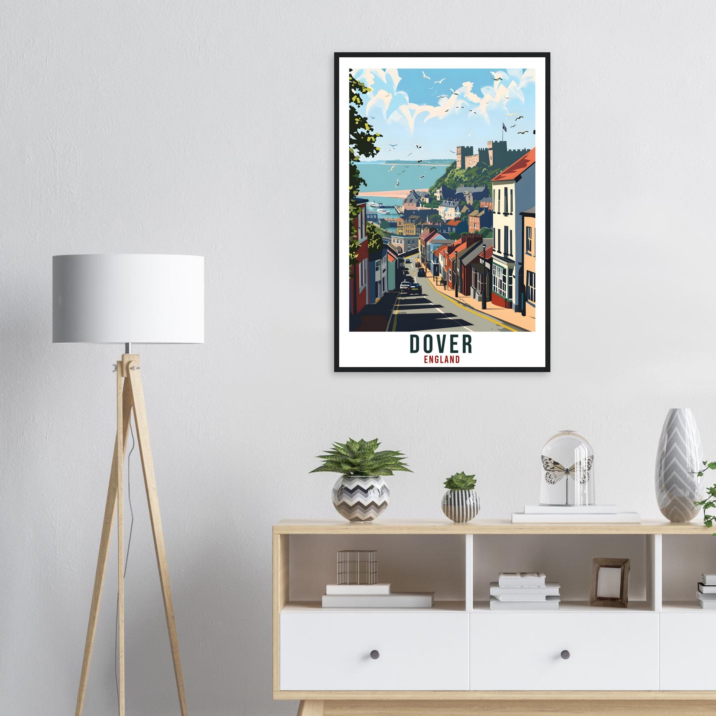 Dover Travel Print Wall Art Dover Wall Hanging Home Living Décor Dover Gift Art Lovers Gift UK Artwork Gift Print England Travel Poster