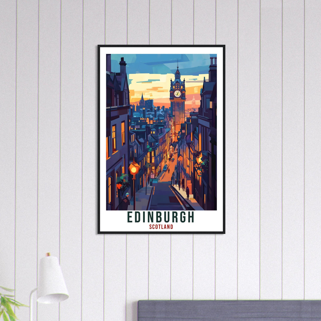 Edinburgh Scotland Travel Print Home Decor Edinburgh Wall Art Wall Hanging Art Lover Scotland Artwork Travel Poster Edinburgh Travel Art