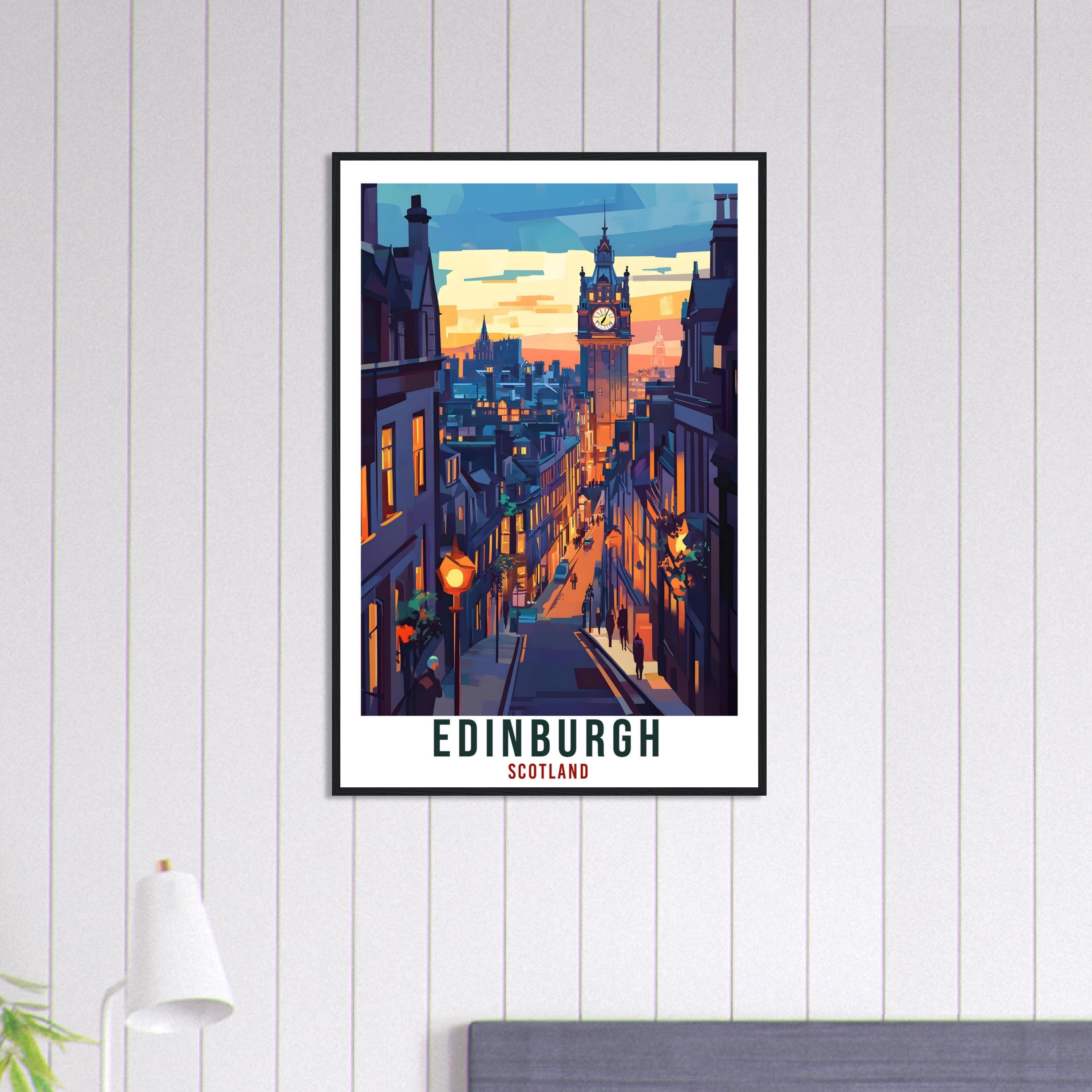 Edinburgh Scotland Travel Print Home Decor Edinburgh Wall Art Wall Hanging Art Lover Scotland Artwork Travel Poster Edinburgh Travel Art