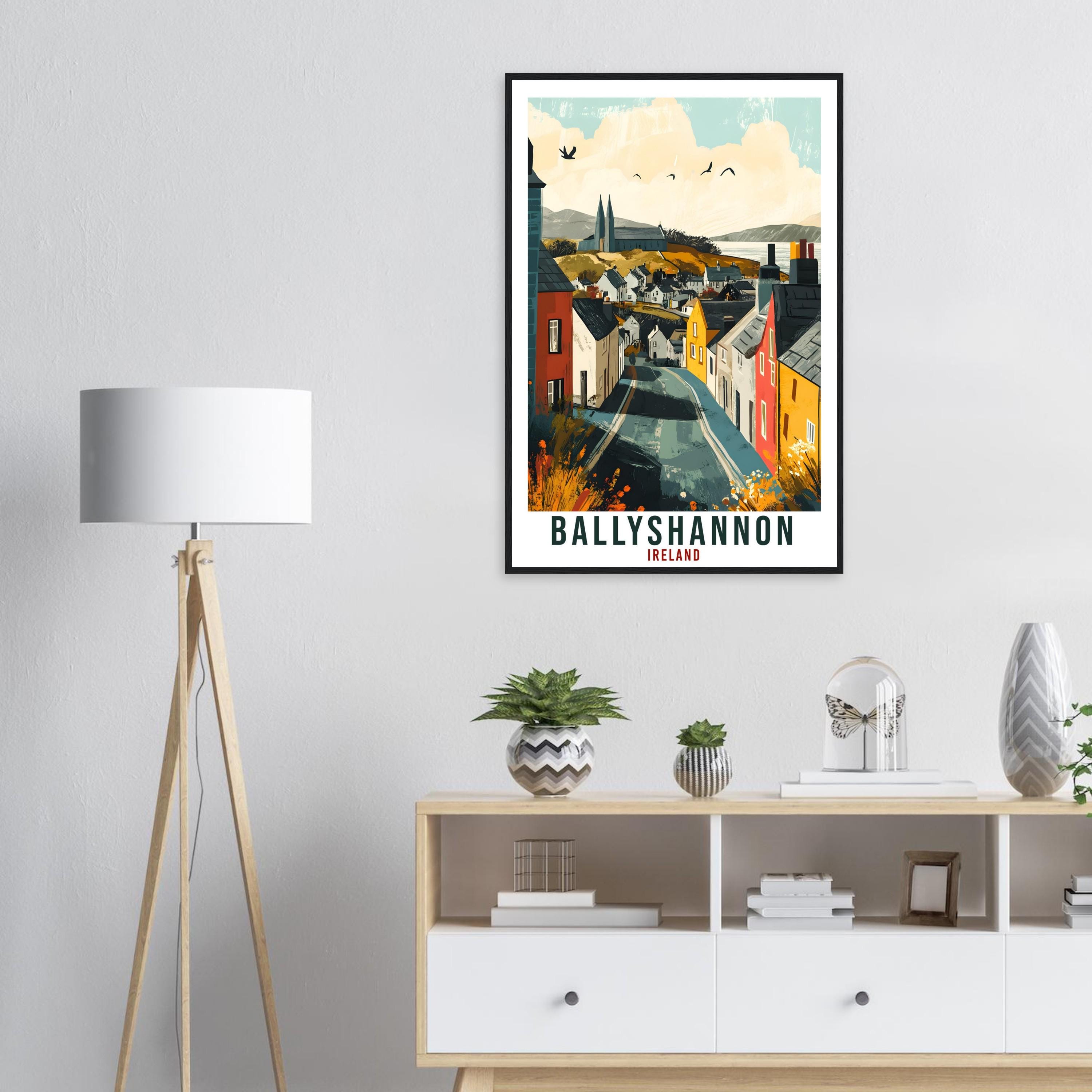 Ballyshannon Travel Print Ireland Home PLACE Wall Art Gift Wall Hanging Art Lover Ballyshannon Irish Artwork Travel Poster Ireland Travel