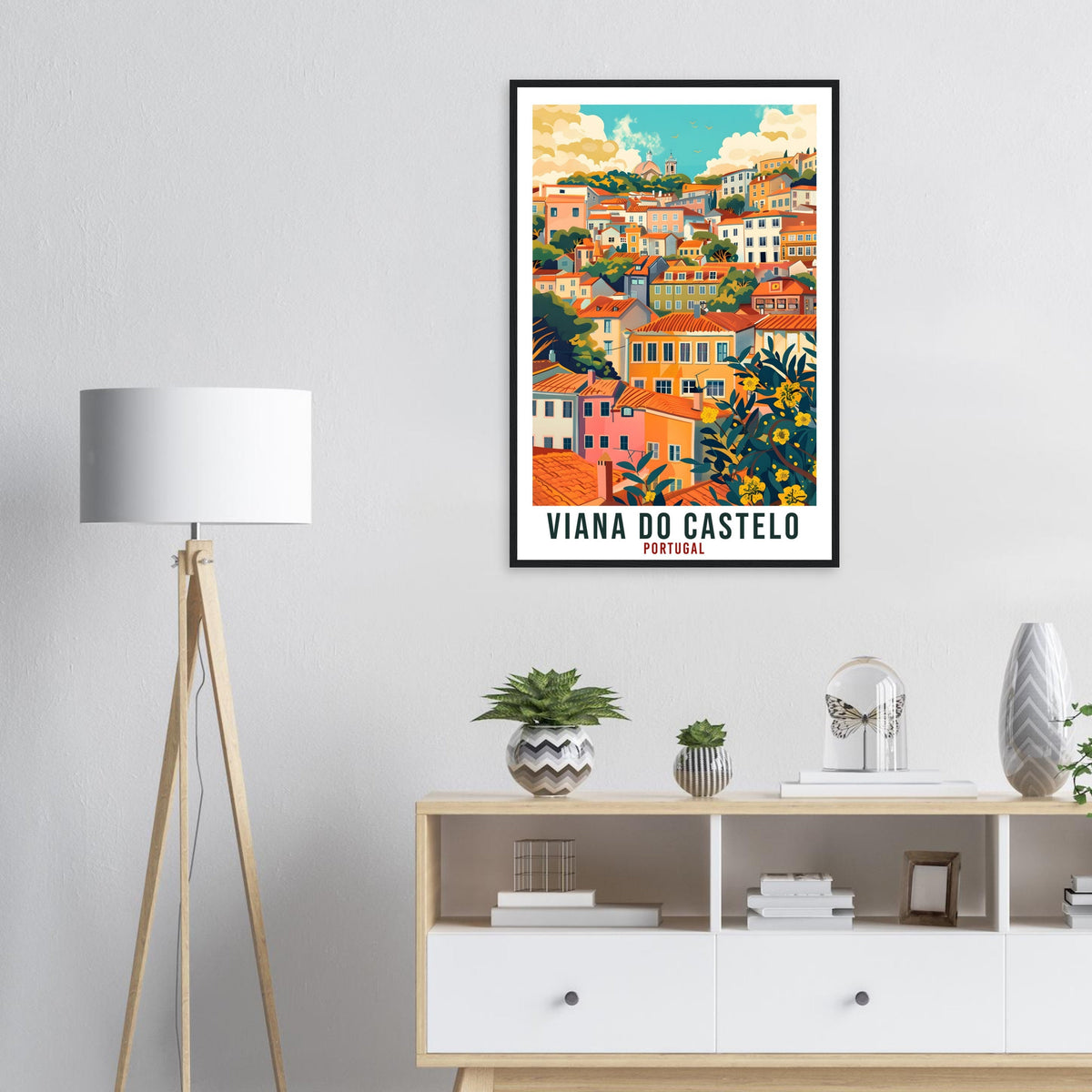 Viana Do Castelo Travel Print Portugal Wall Art Wall Hanging Home Décor Viana Do Castelo Gift Portugal Artwork Gift Portugal Travel Poster