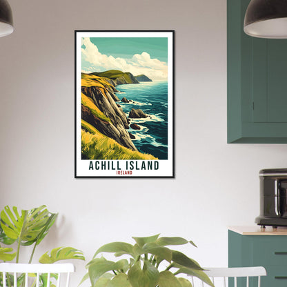 Achill Island Travel Print Ireland Home Decor Achill Island Wall Art Gift Wall Hanging Art Lover Achill Island Irish Artwork Travel Poster