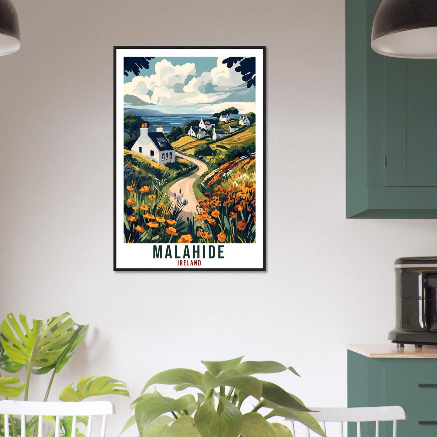Malahide Travel Print Ireland Home Decor Co Dublin Wall Art Wall Hanging Art Lover Irish Artwork Travel Poster Malahide Ireland Travel Art