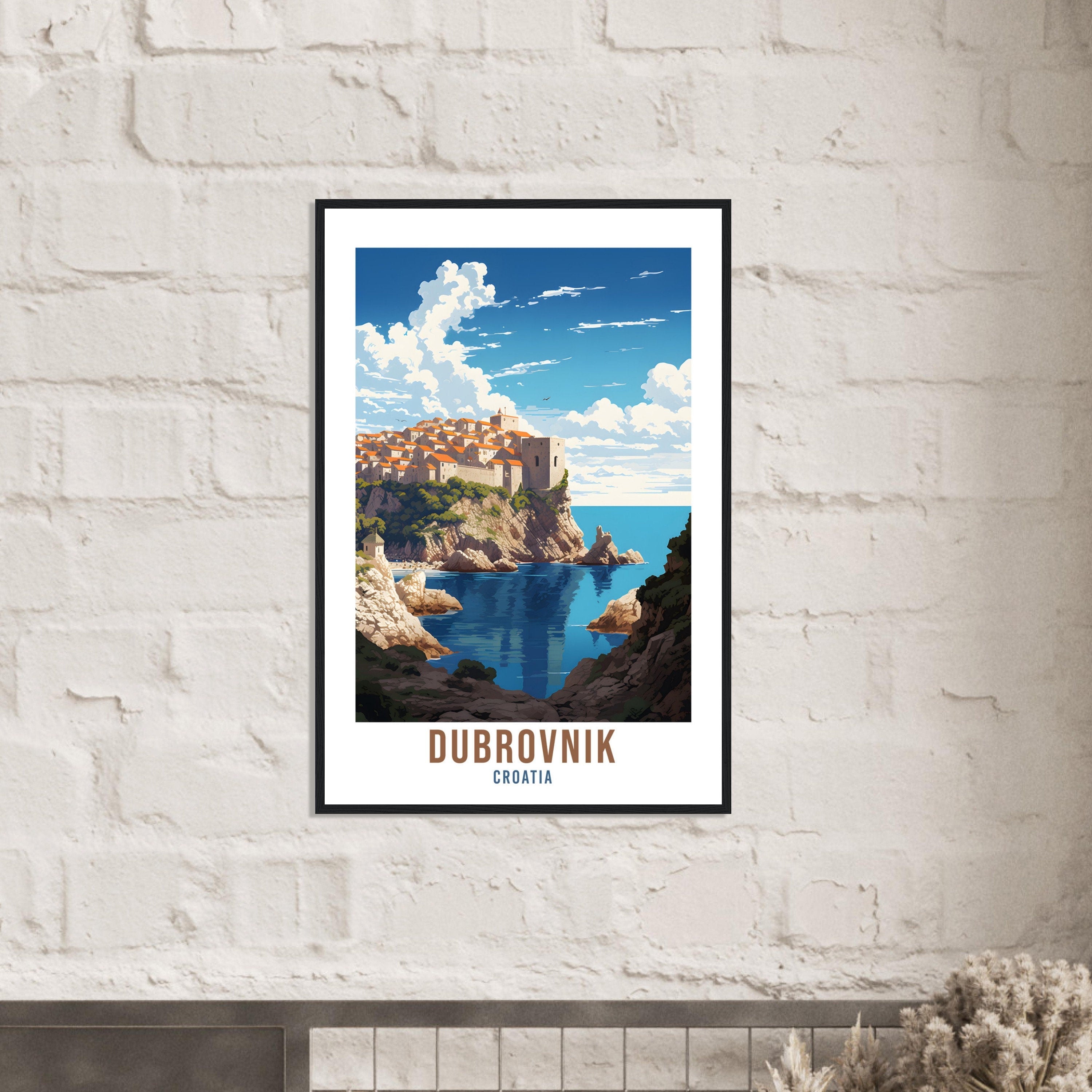 Dubrovnik Travel Print Croatia Wall Art Dubrovnik Wall Hanging Home Décor Croatia Gift Art Lovers Dubrovnik Art Lover Gift Croatia Print