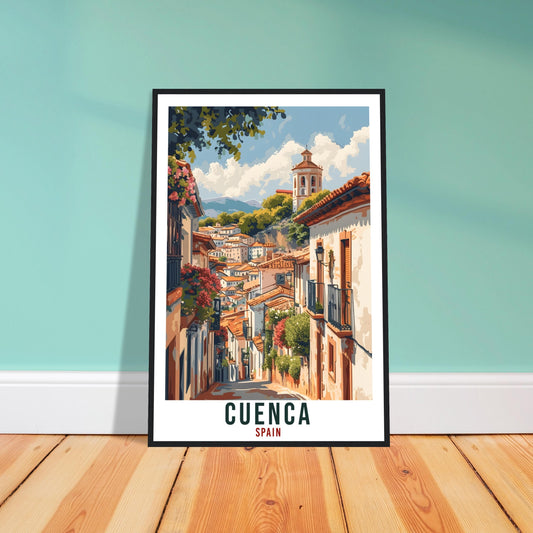 Cuenca Travel Print Spain Home Decoration Spanish City Wall Art Gift Wall Hanging Art Lover Cuenca Spain Artwork Cuenca Travel Poster