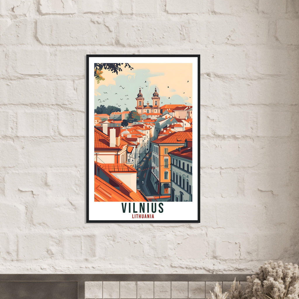 Vilnius Travel Print Lithuania Wall Art Vilnius Wall Hanging Home Décor Gift Art Lovers Lithuania Artwork Gift Print Vilnius Landmark Poster