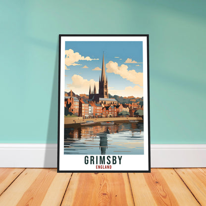 Grimsby Travel Print Wall Art Wall Hanging Home Living Décor Grimsby Gift Art Lovers Gift UK Artwork Gift Print England Travel Poster