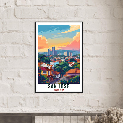 San Jose Costa Rica Travel Print Wall Art Wall Hanging Home Décor San Jose Gift Wall Art Artwork Travel Art Costa Rica City Travel Poster