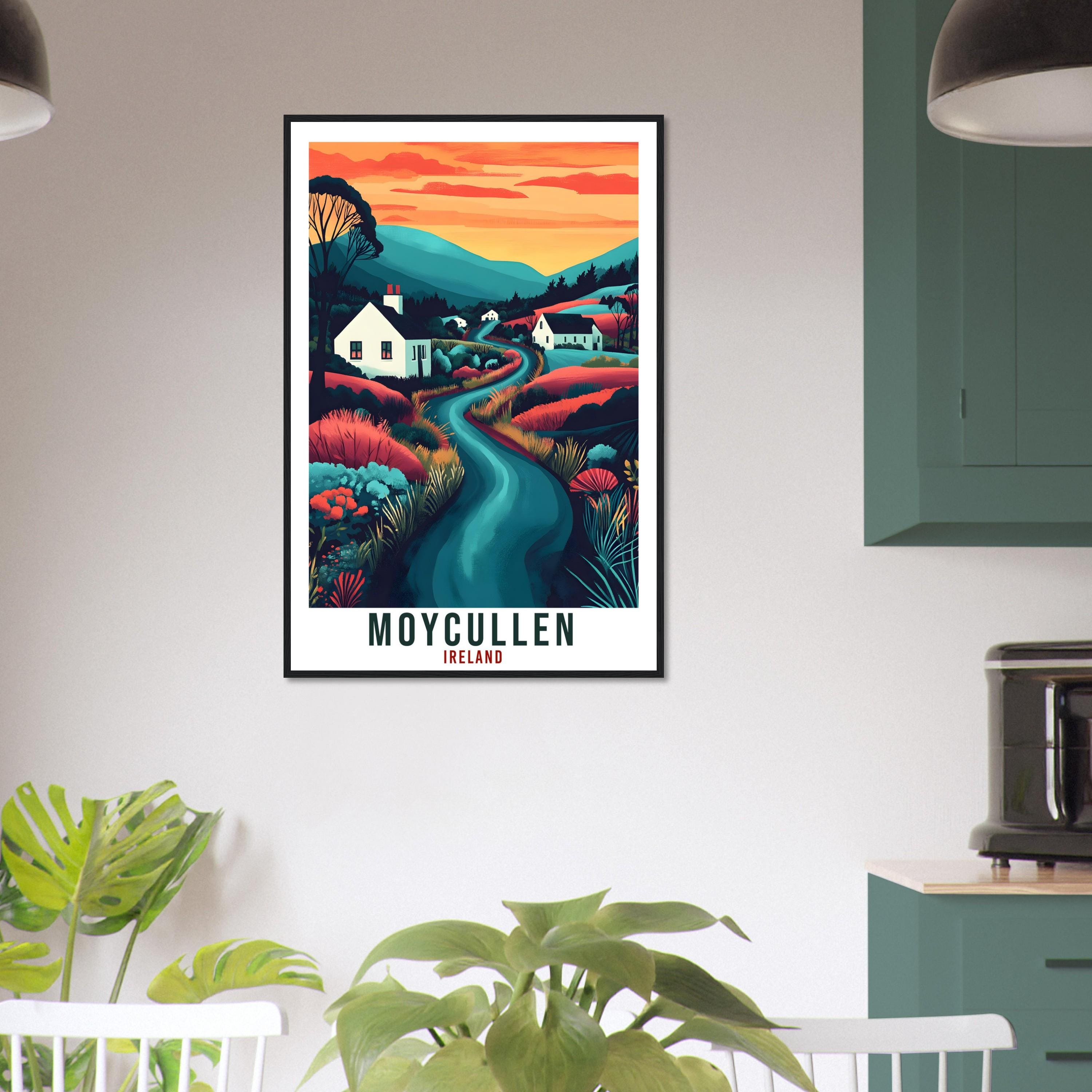 Moycullen Travel Print Ireland Home Decor Moycullen Wall Art Wall Hanging Art Lover Irish Artwork Travel Poster Moycullen Ireland Travel Art