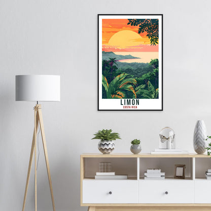 Limon Costa Rica Travel Print Wall Art Wall Hanging Home Décor Limon Gift Wall Art Artwork Travel Art Costa Rica City Travel Poster Gift