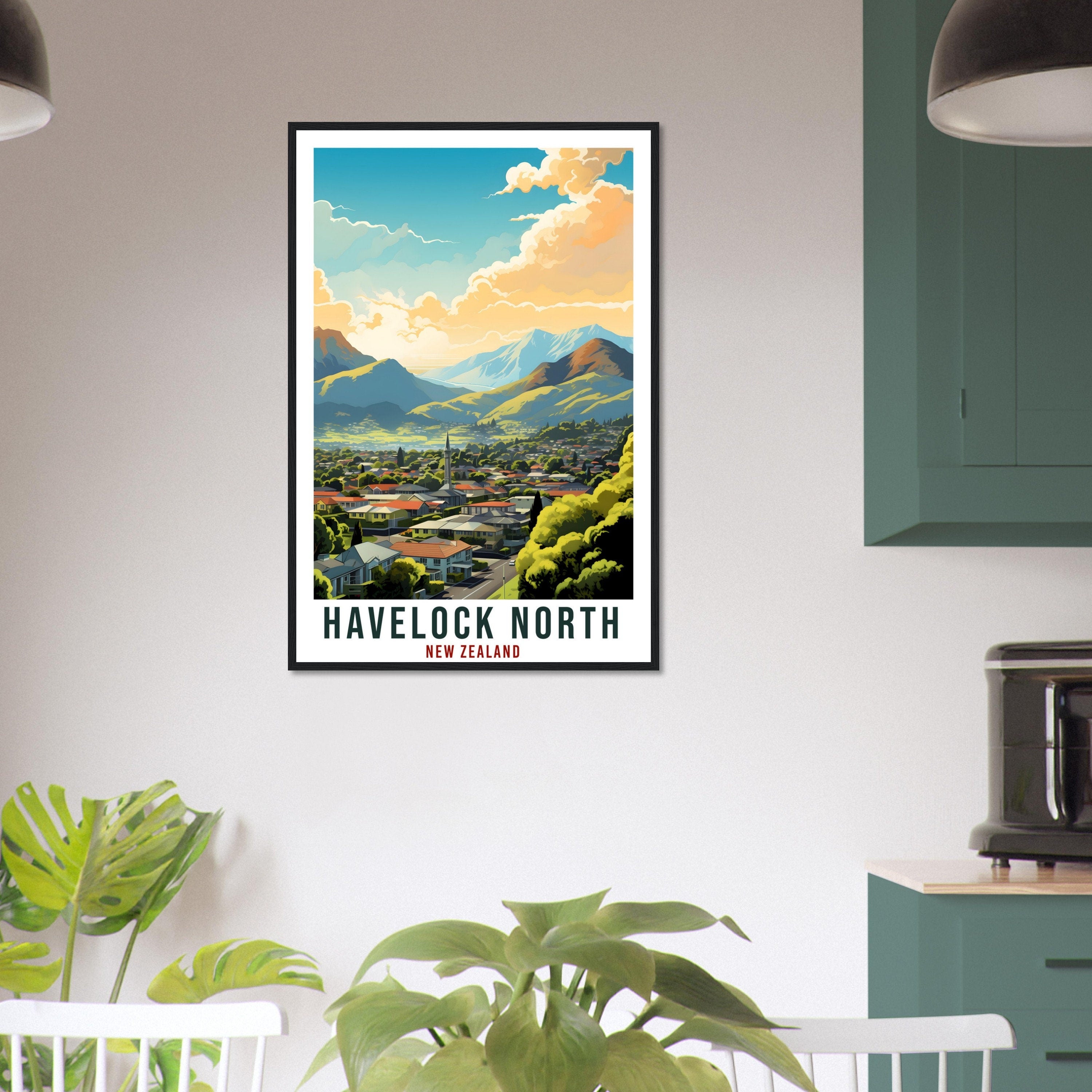 Havelock North Travel Print Wall Art Havelock North New Zealand Decor Artwork Gift Havelock NorthTravel Poster New Zealand Art Lover Gift