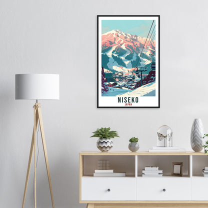 Niseko Ski Resort Travel Print Japan Home Decoration Wall Art Gift Wall Hanging Art Lover Japanese Artwork Japan Niseko Travel Poster Print