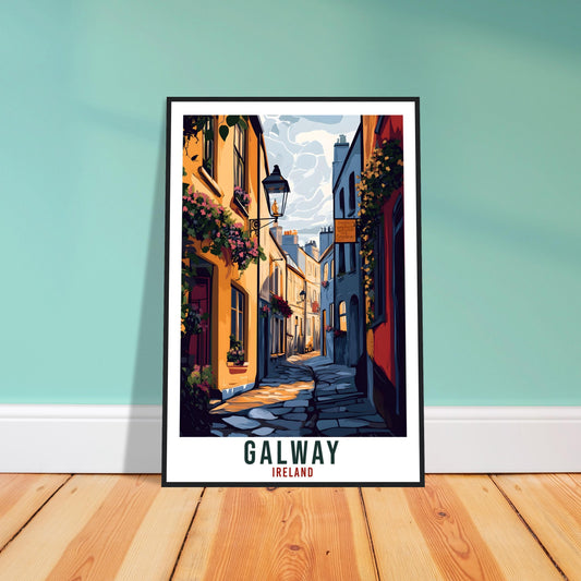 Galway Travel Print Ireland Home Decor Galway Wall Art Gift Wall Hanging Art Lover Galway Irish Artwork Travel Poster Ireland Travel Art