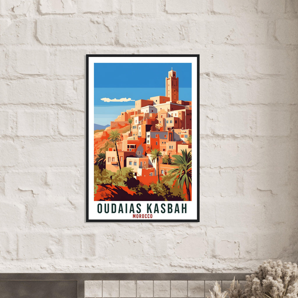 Oudaias Kasbah Morocco Travel Print Wall Art Wall Hanging Home Décor Oudaias Kasbah Gift Art Lovers Morocco Artwork Gift Print Africa Poster