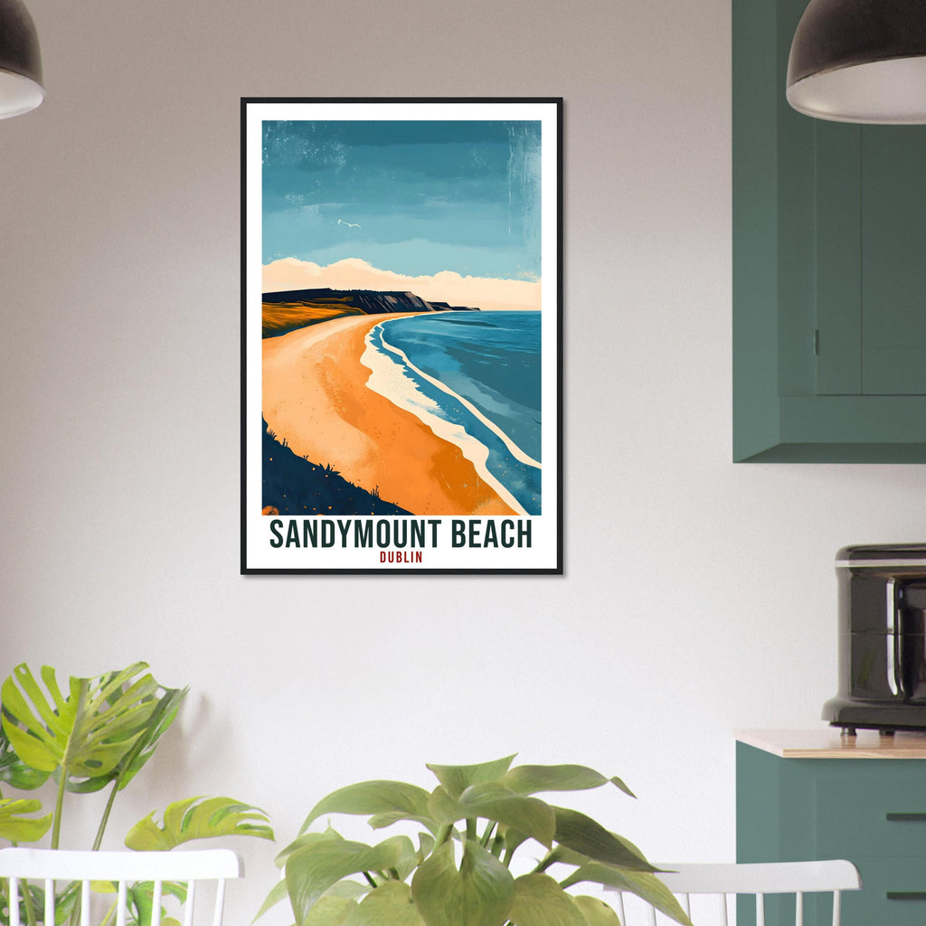 Sandymount Beach Dublin Travel Print Ireland Home Wall Art Gift Wall Hanging Art Gift Sandymount Dublin Artwork Travel Poster Ireland Travel
