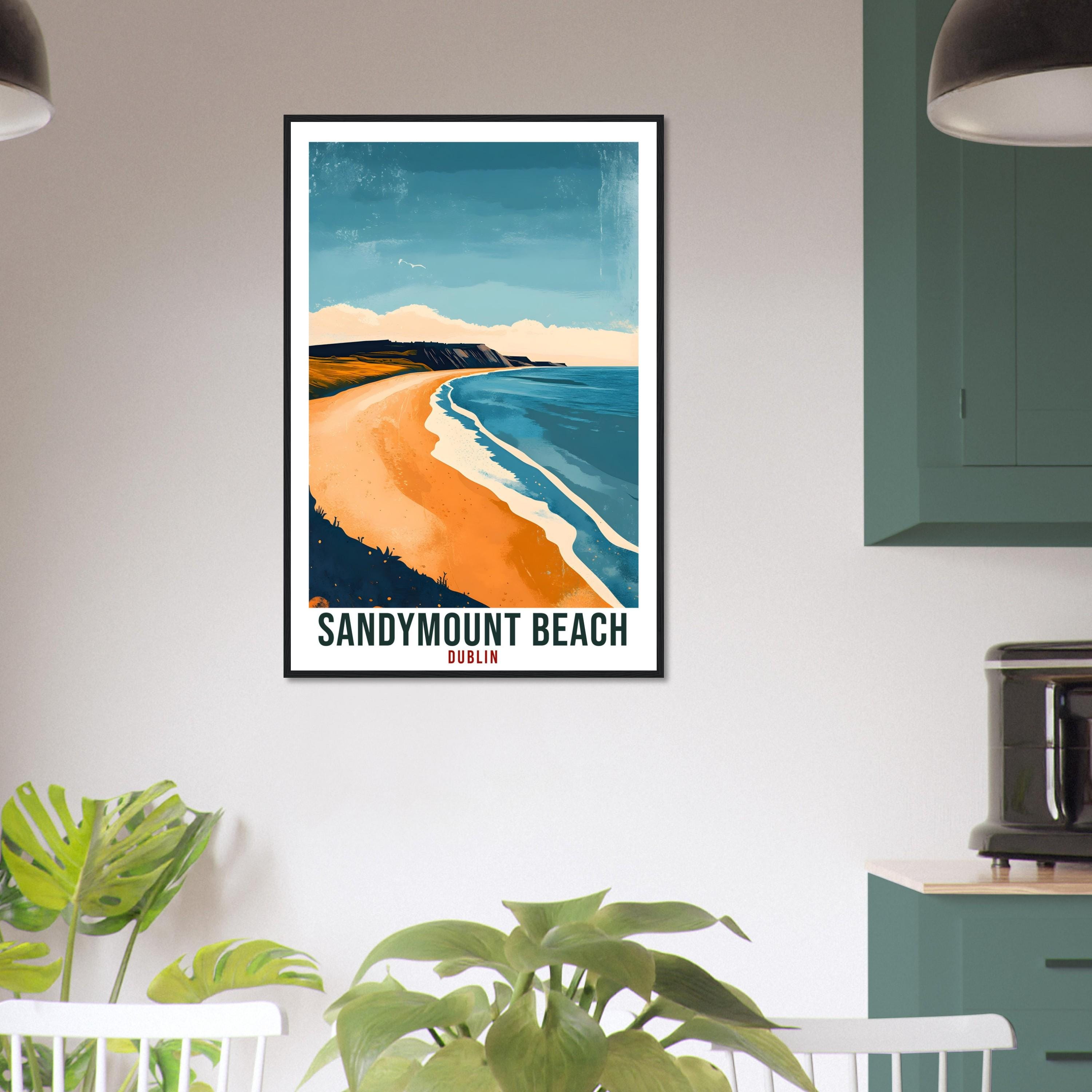 Sandymount Beach Dublin Travel Print Ireland Home Wall Art Gift Wall Hanging Art Gift Sandymount Dublin Artwork Travel Poster Ireland Travel