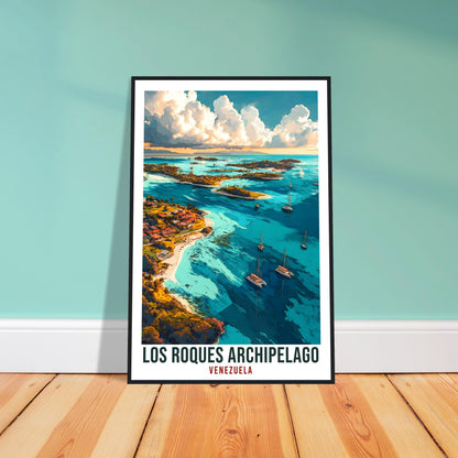 Los Roques Archipelago Travel Print Venezuela Decor Wall Art Wall Hanging Art Lover Los Roques Venezuelan Artwork Travel Poster Travel Art