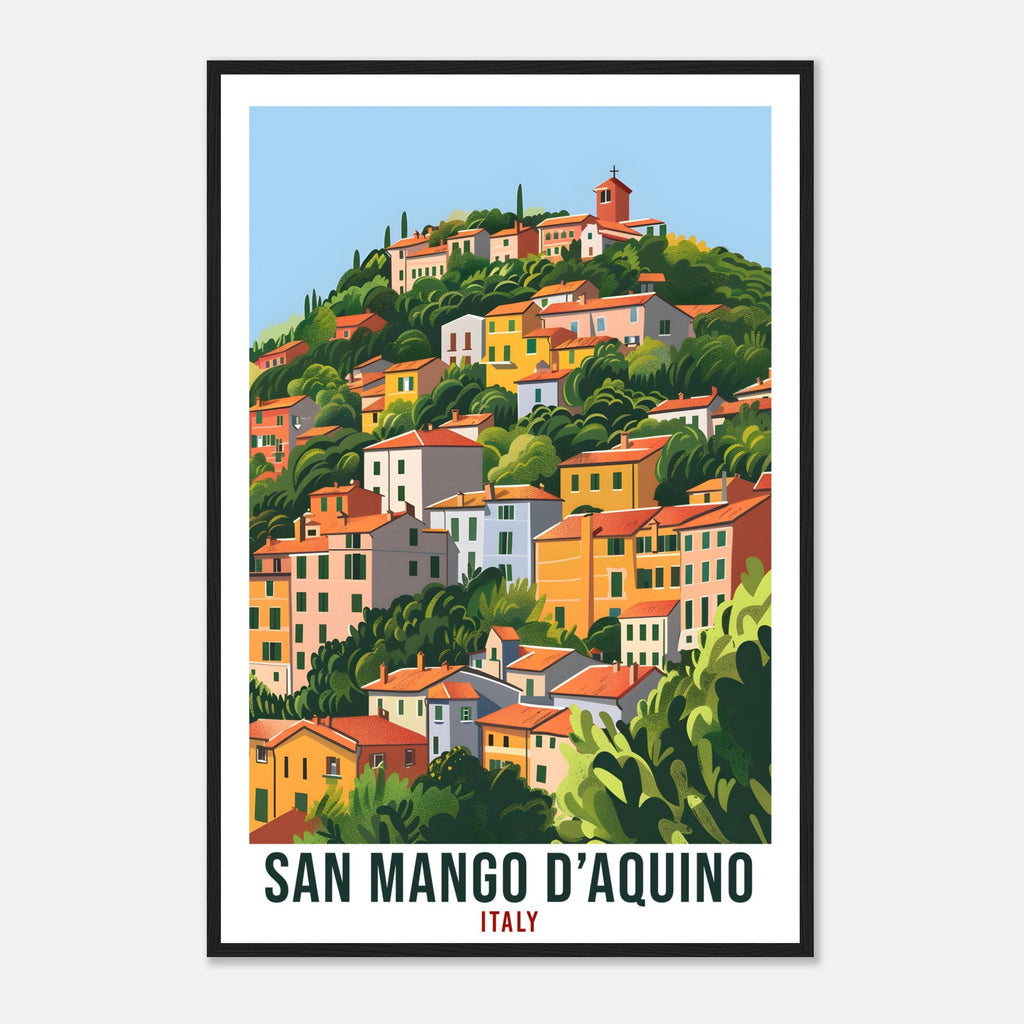 San Mango d'Aquino Italy Travel Print Italy Wall Art Wall Hanging Home Décor Gift Italy Landmark Artwork Travel Gift Italian Travel Poster