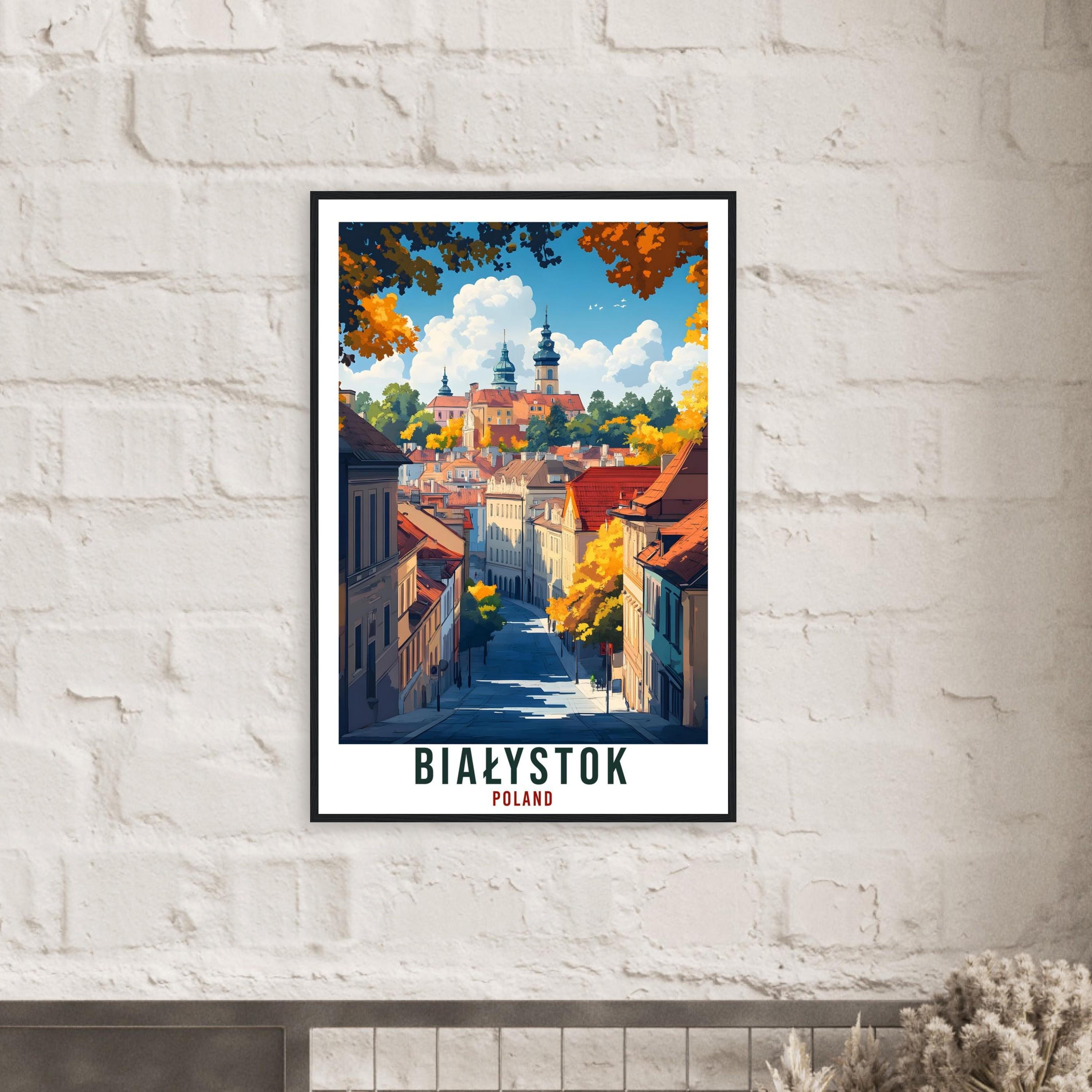 Białystok Travel Print Poland Home Decor Białystok Wall Art Gift Wall Hanging Art Lover Białystok Polish Artwork Travel Poster Poland Travel