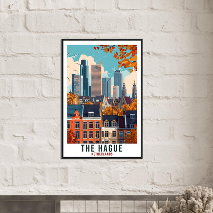 The Hague Travel Print Holland Wall Art Wall Hanging Home Décor The Hague Gift Print Gift Dutch Artwork Gift The Netherlands Travel Poster