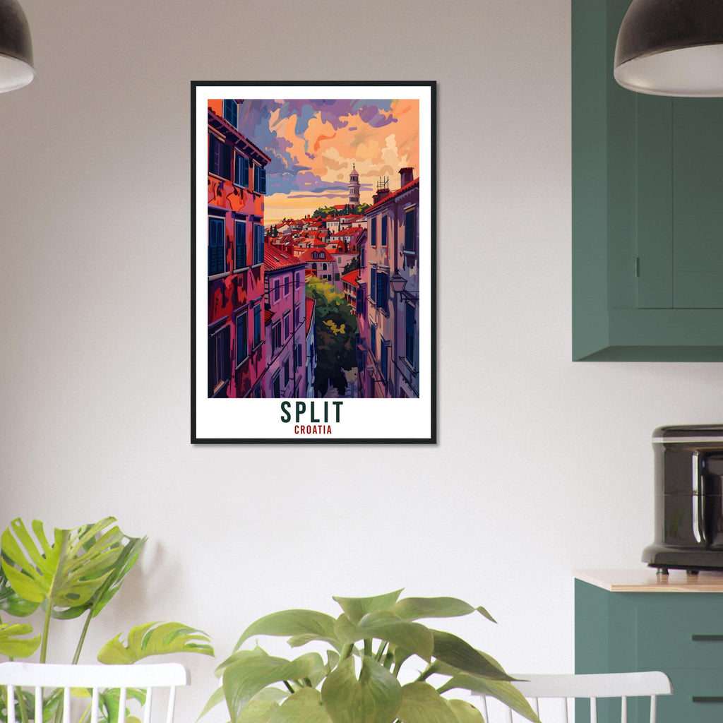 Split Travel Print Croatia Wall Art Wall Hanging Home Décor Split Gift Croatian Landmark Artwork Gift Split Croatia Holiday Travel Poster