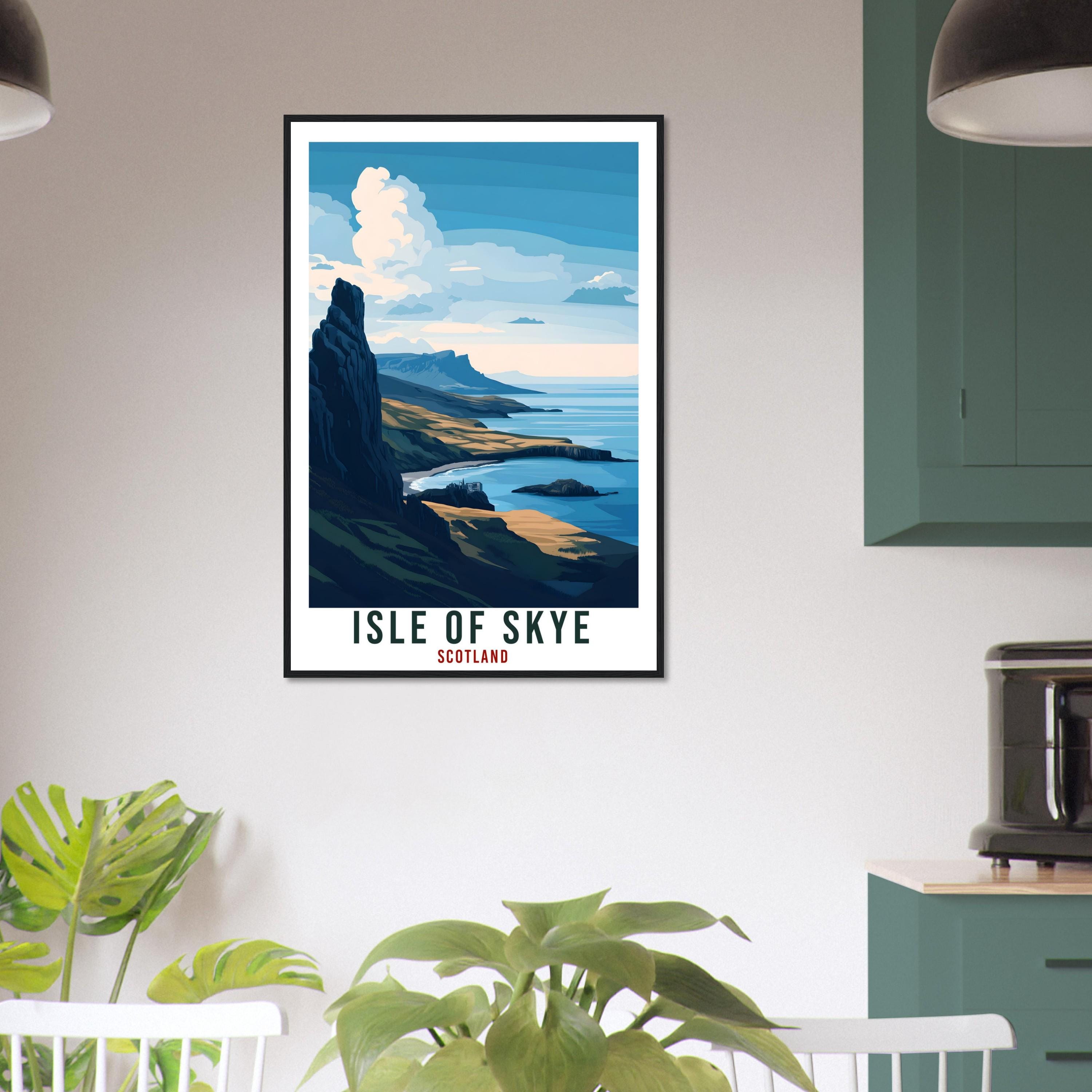 Isle Of Skye Travel Print Scotland Home Decor Isle Of Skye Wall Art Wall Hanging Art Lover Scotland Artwork Travel Poster Isle Of Skye Art