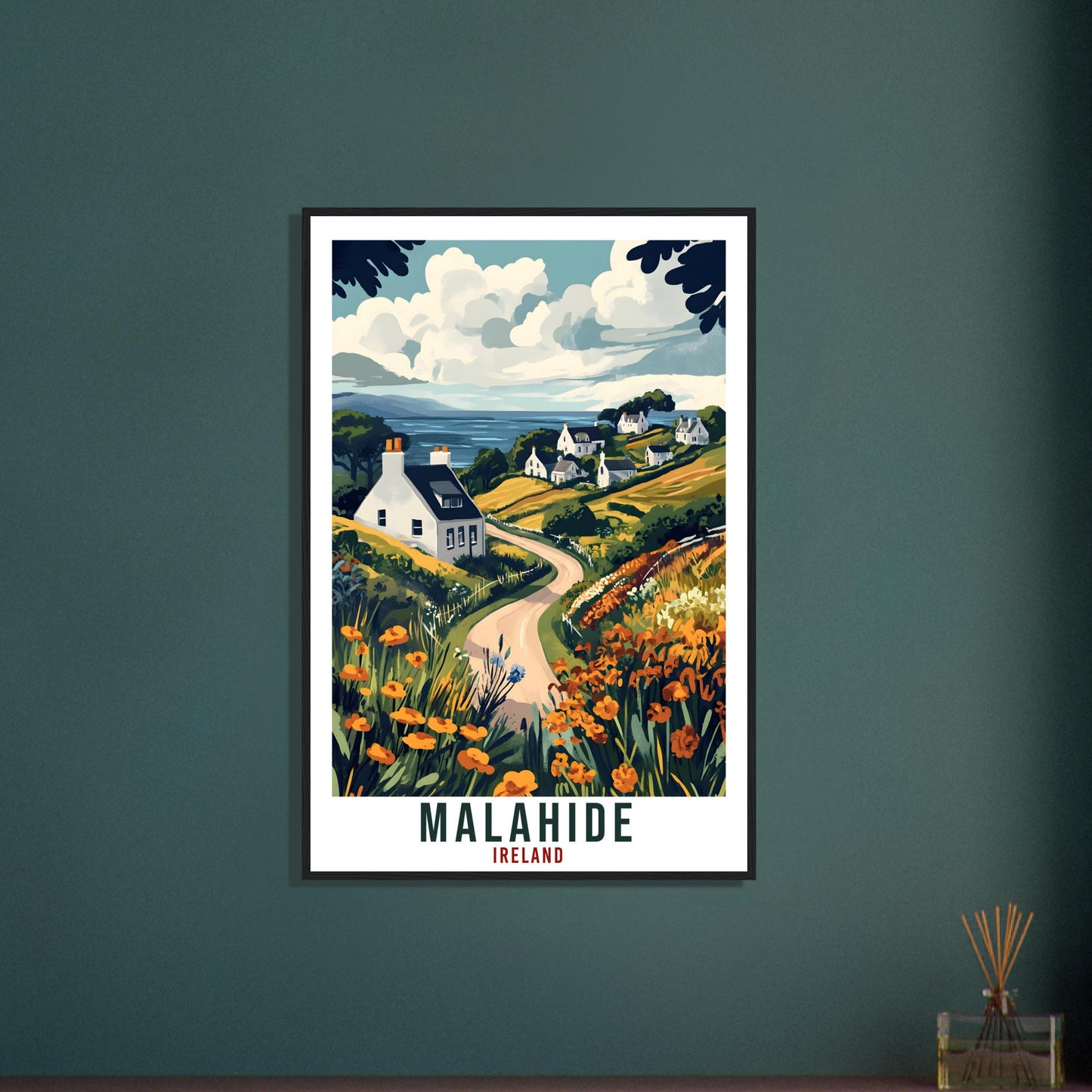 Malahide Travel Print Ireland Home Decor Co Dublin Wall Art Wall Hanging Art Lover Irish Artwork Travel Poster Malahide Ireland Travel Art