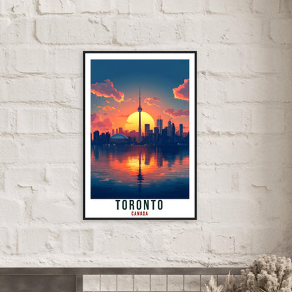 Toronto Travel Print Canada Home Decor Toronto Wall Art Gift Wall Hanging Art Lover Toronto Canadian Artwork Travel Poster Ontario Artwork