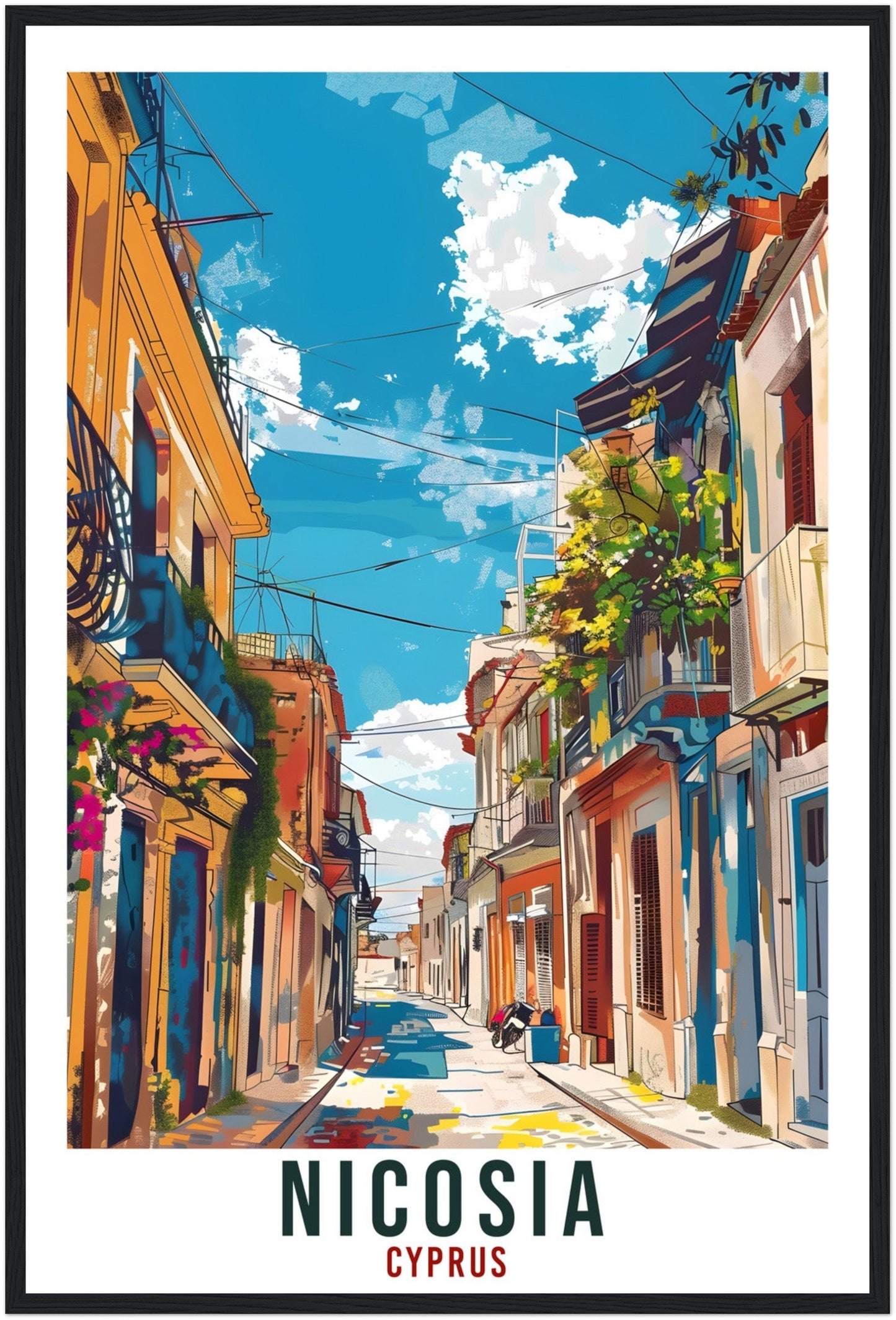 Nicosia Cyprus Travel Print Nicosia Wall Art Wall Hanging Home Décor Nicosia Gift Cyprus Landmark Artwork Gift Cyprus Holiday Travel Poster