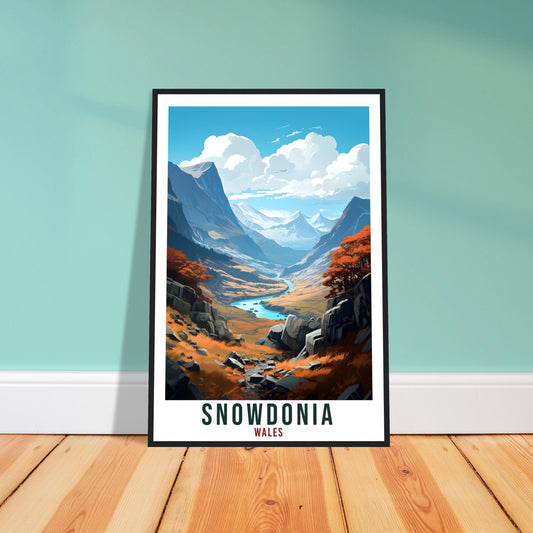 Snowdonia Travel Print Wales Wall Art Home Decor Wall Hanging Travel Art Gift Snowdonia Travel Poster Welsh Landscape Artwork Art Lover Gift