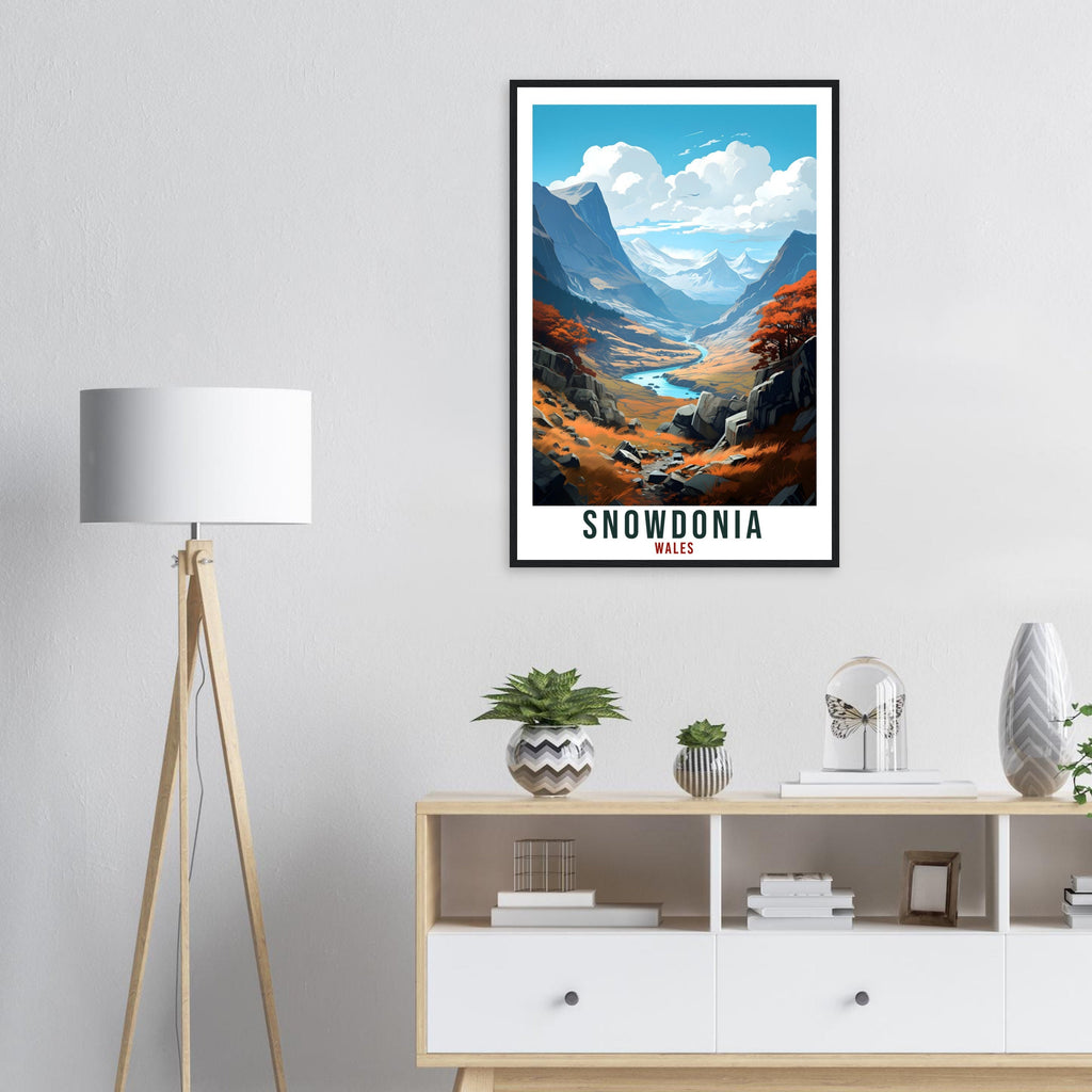 Snowdonia Travel Print Wales Wall Art Home Decor Wall Hanging Travel Art Gift Snowdonia Travel Poster Welsh Landscape Artwork Art Lover Gift