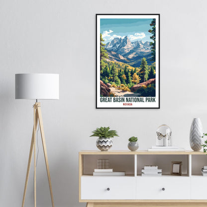 Great Basin National Park Nevada USA Travel Print Wall Art Wall Hanging Home Décor Great Basin Gift Travel Art USA Artwork Travel Poster