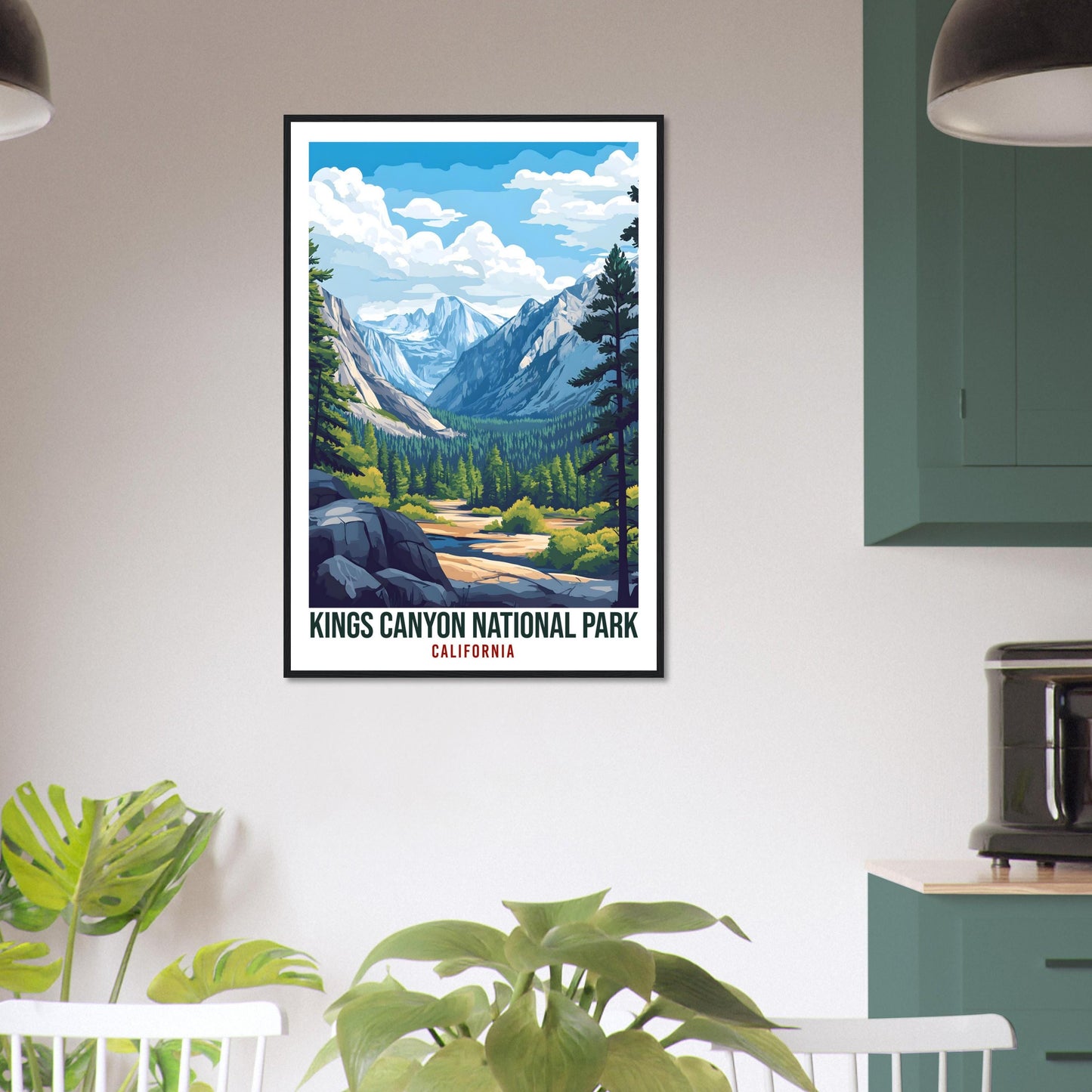 Kings Canyon National Park California USA Travel Print Wall Art Wall Hanging Décor Kings Canyon Gift Travel Art USA Artwork Travel Poster