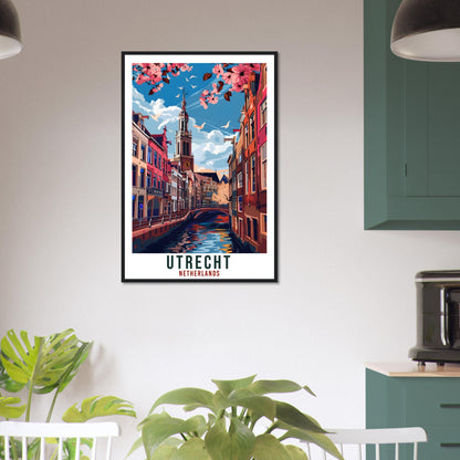 Utrecht Travel Print Holland Wall Art Wall Hanging Home Décor Utrecht Gift Art Lovers Gift Dutch Artwork Gift The Netherlands Travel Poster