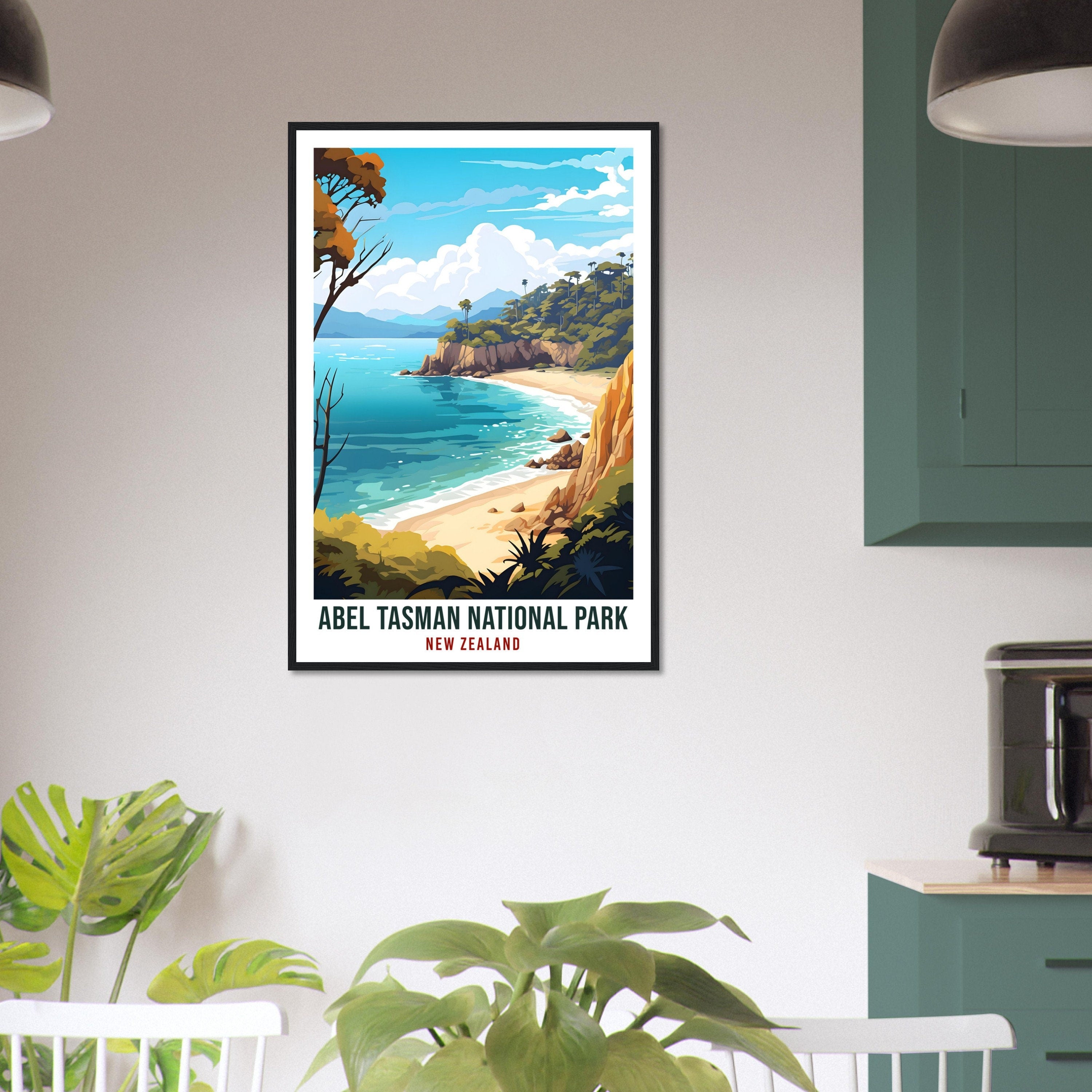 Abel Tasman National Park Travel Print Wall Art Abel Tasman New Zealand Art Gifts Abel Tasman Travel Poster New Zealand Art Lovers Gift