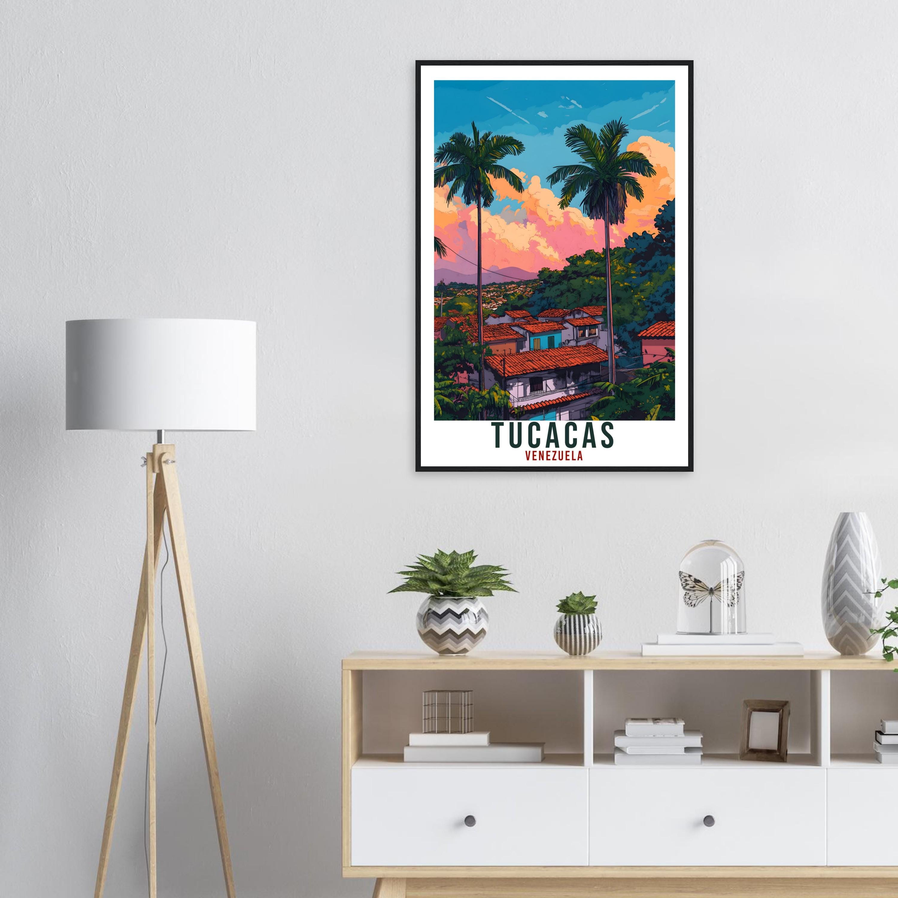 Tucacas Travel Print Venezuela Home Decoration Tucacas Wall Art Gift Wall Hanging Art Lover Venezuelan Artwork Travel Poster